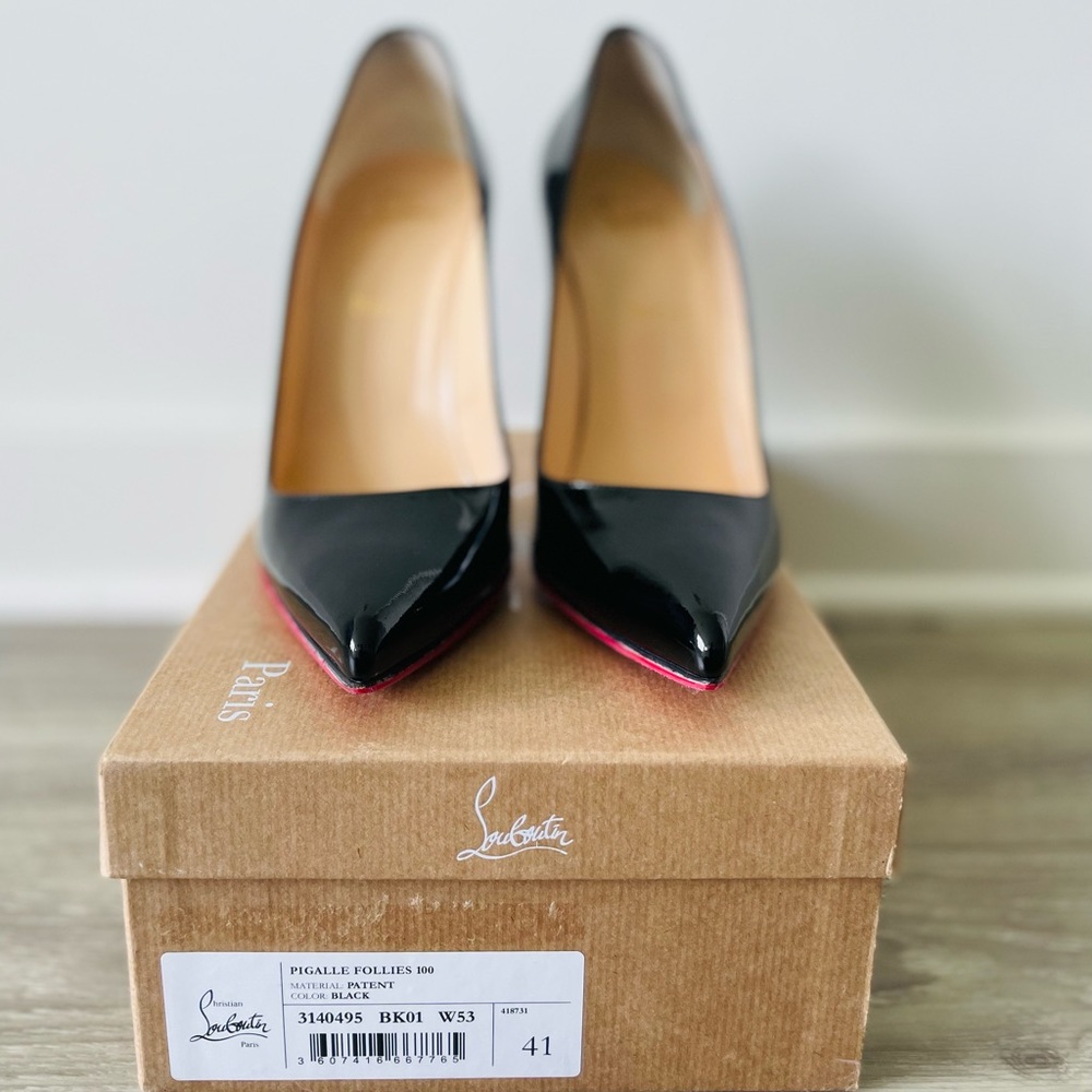 Christian Louboutin Black Pigalle Follies Pumps